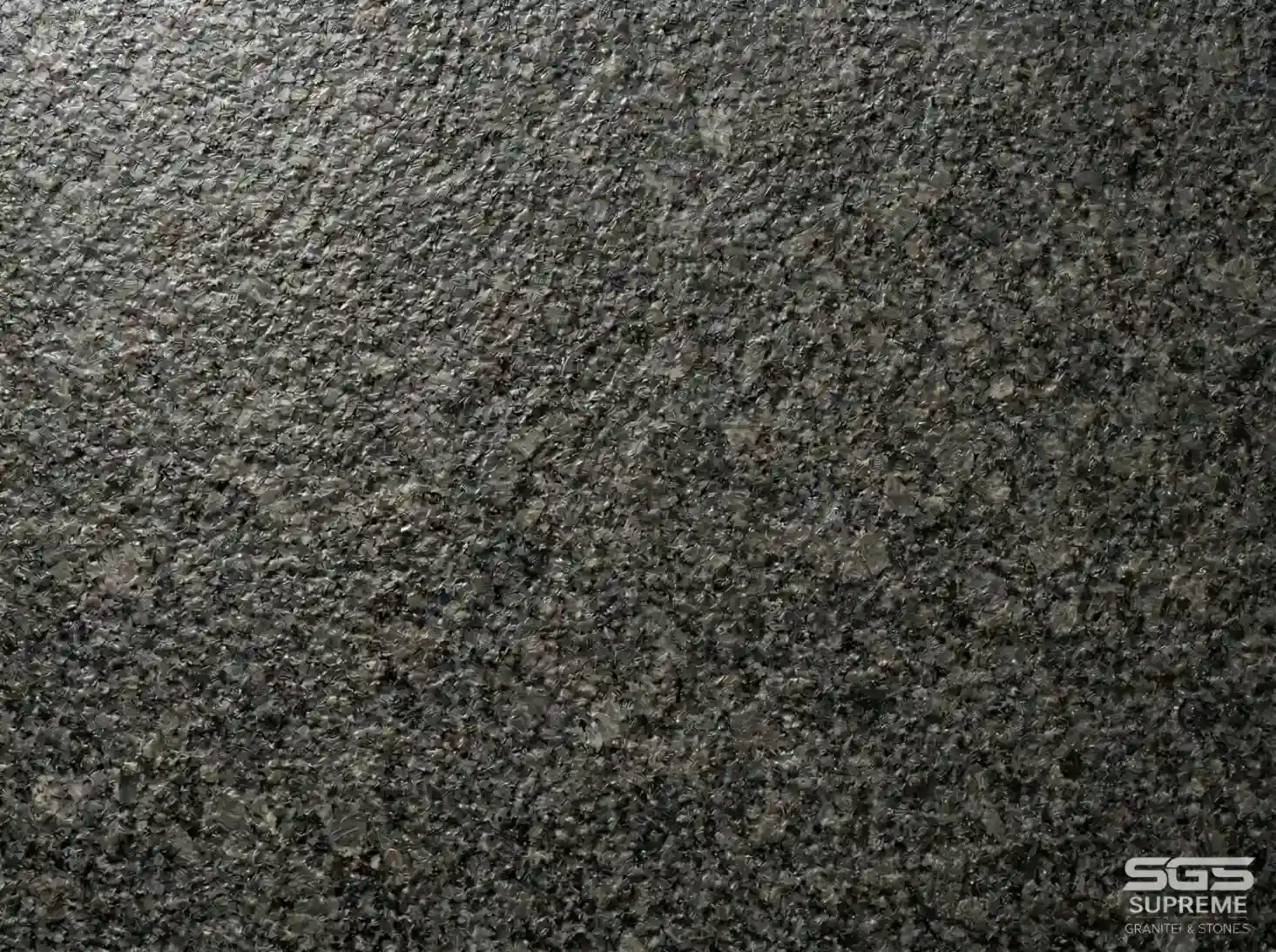 Close-up texture of silver grey granite showing dense grain pattern with laputra anti-skid finish for outdoor flooring